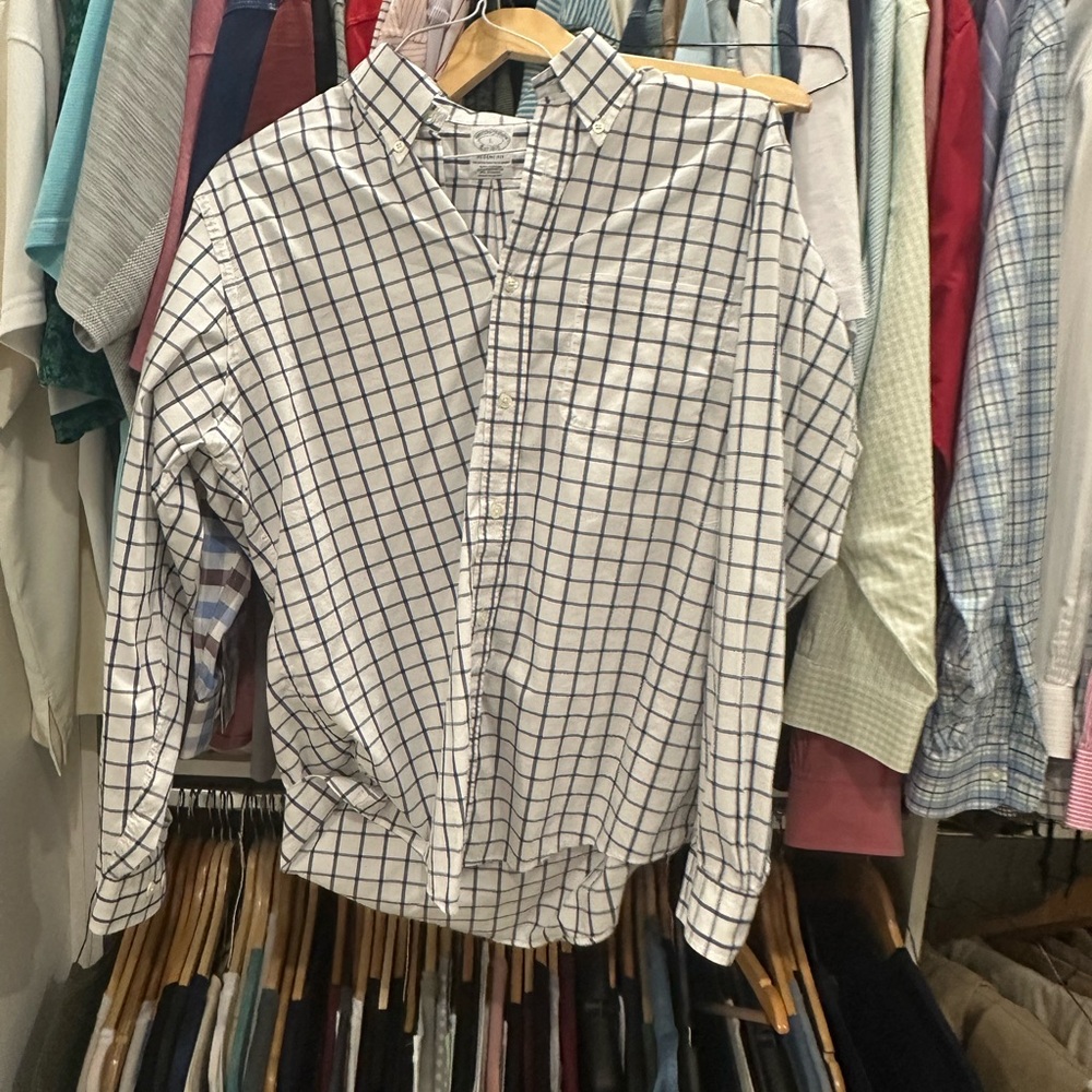 Men's Blue Checkered Shirt